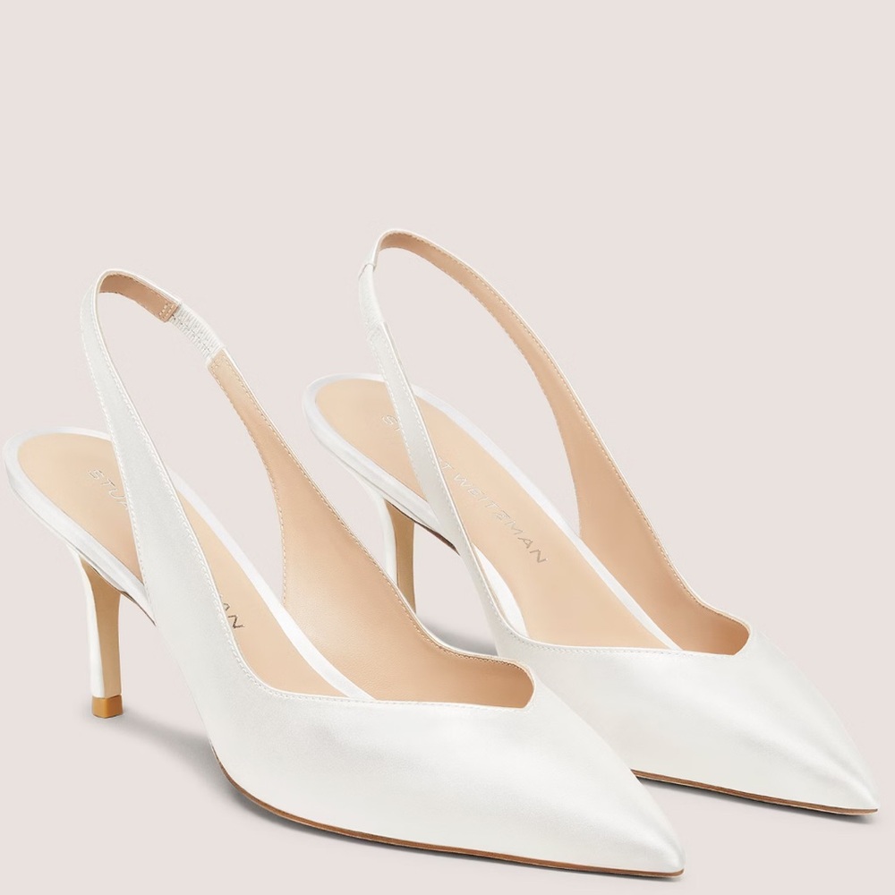 Stuart Weitzman Eva 75 Slingback Heels NWT